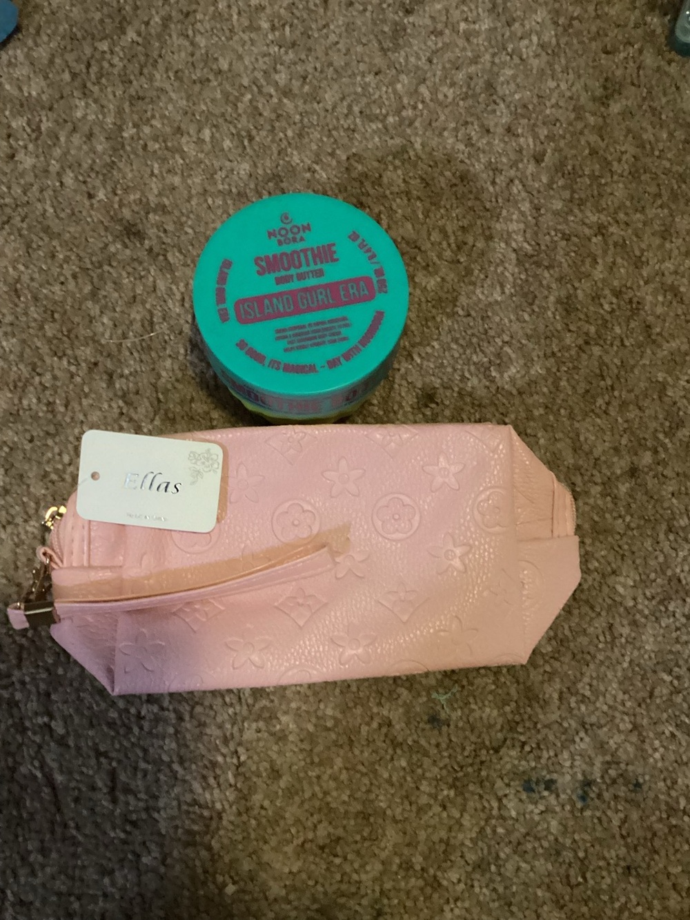 Cute Ella’s brand wristlet with body butter